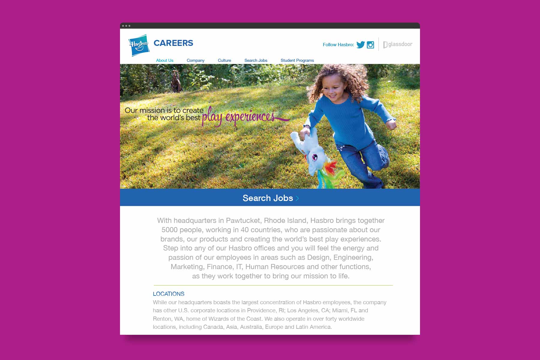 Hasbro Careers Website 