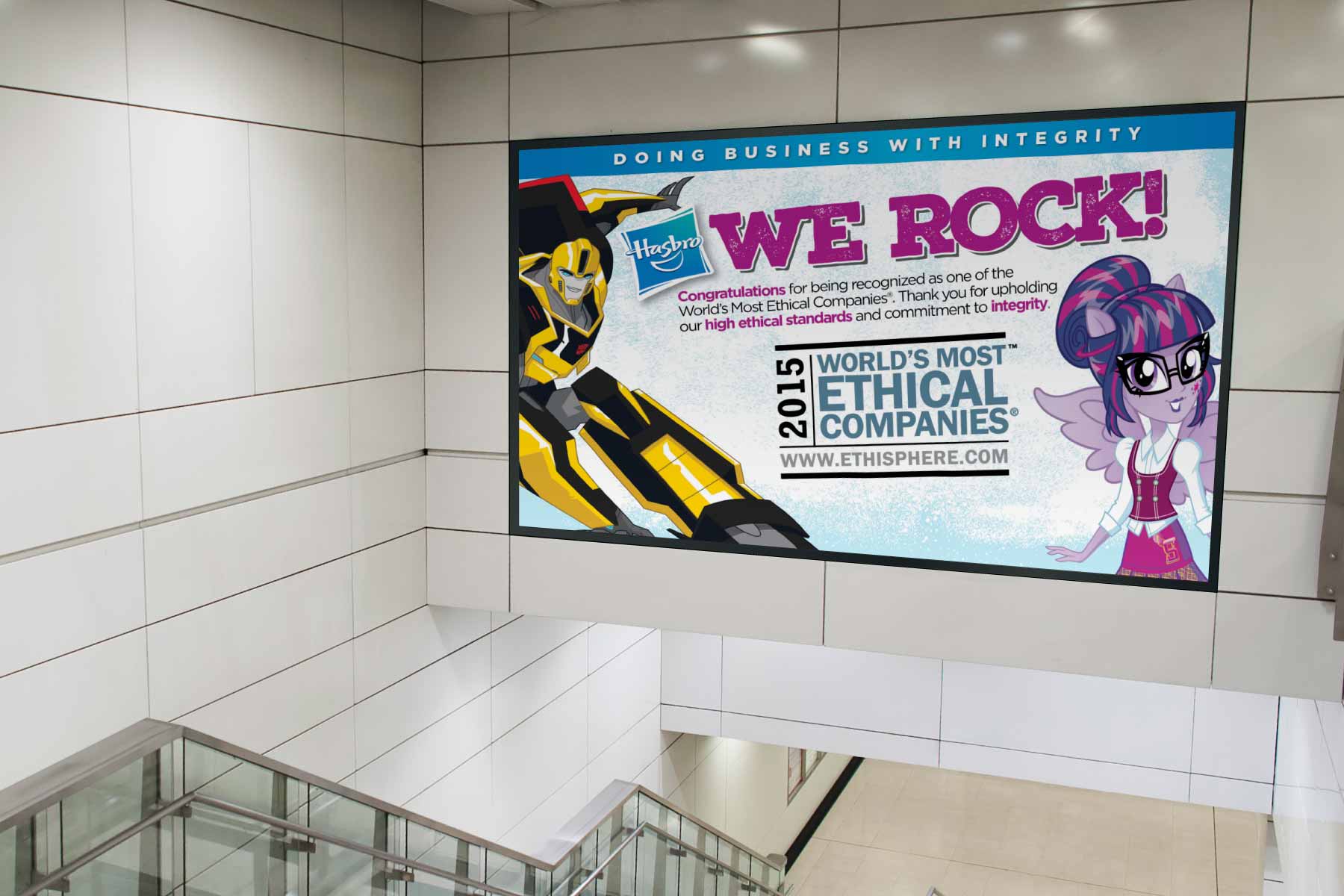 Hasbro World's Most Ethical Billboard